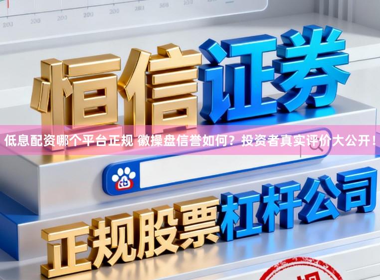 低息配资哪个平台正规 徽操盘信誉如何?投资者真实评价大公开!