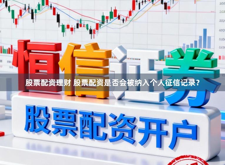 股票配资理财 股票配资是否会被纳入个人征信记录?