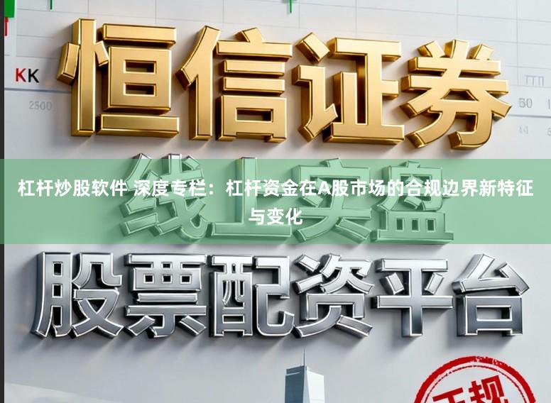杠杆炒股软件 深度专栏:杠杆资金在A股市场的合规边界新特征与变化